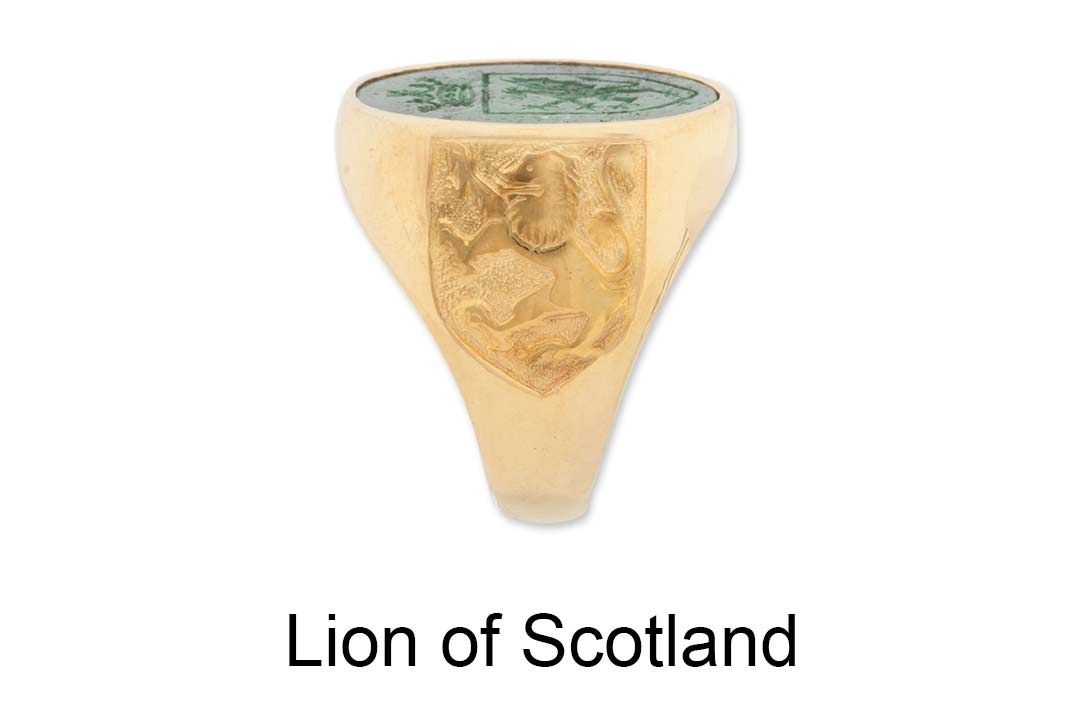 Lion of Scotland Ring Shoulders